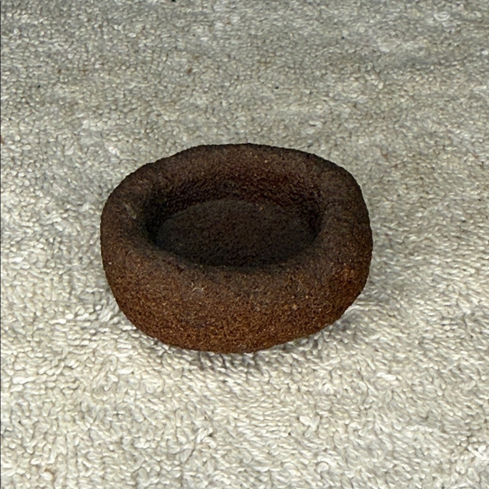 Antique Hand Carved Stone Mortar Bowl Miniature Primitive Apothecary 1.75"